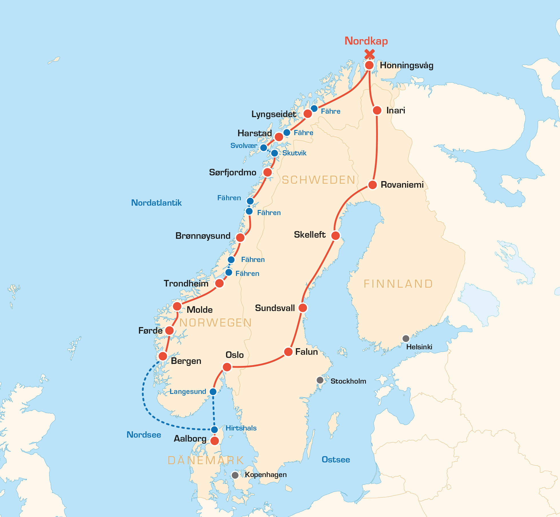 Nordkap Motorradtour mit Best City Travel, Motorradtour Nordkap