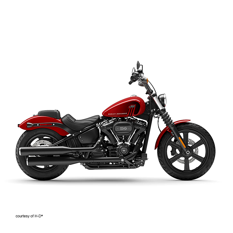 auffällige Harley-Davidson® mit puristischen Stil
