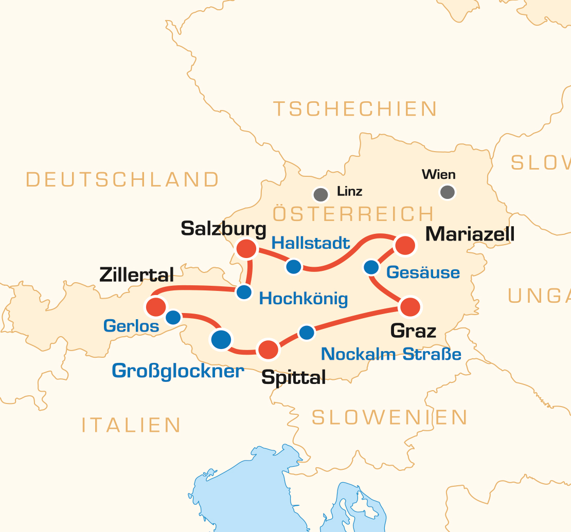 Österreich Motorradtour - Biker, Bier und hohe Berge - Motorradtour Europa