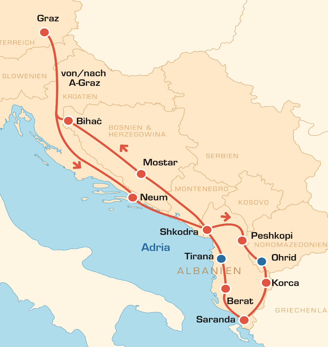 Albanien Motorradtour – Das Land der Skipetaren