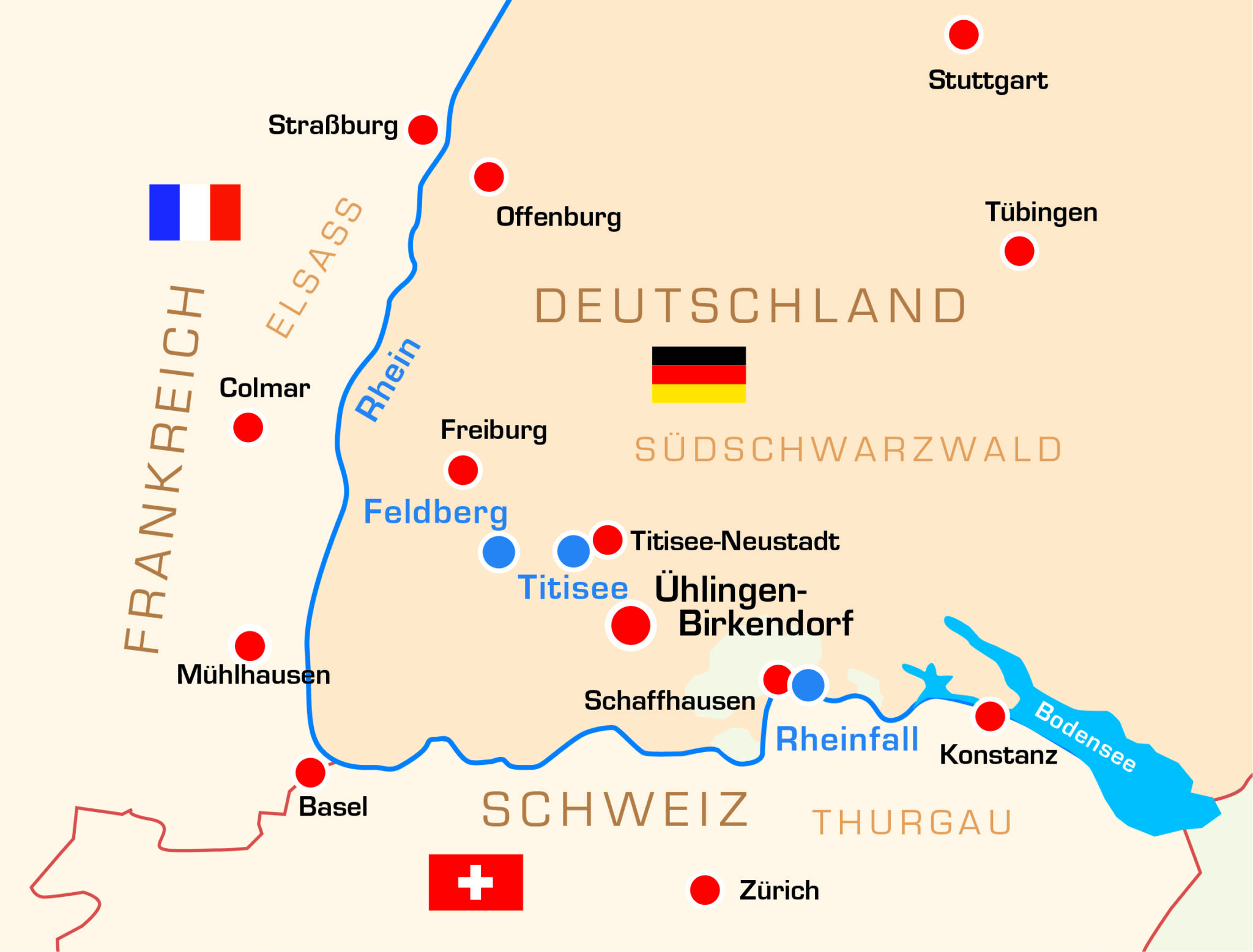 Schwarzwald - Elsass - Schweiz Motorrad Tour