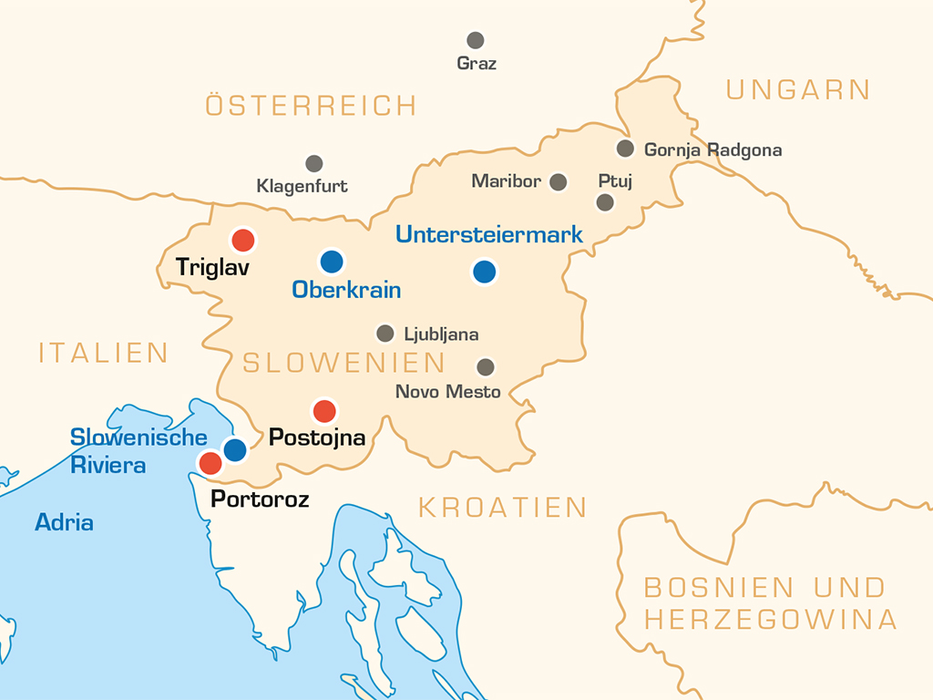 Slowenien Motorradtour - Slovenija von den Alpen zur Adria - Motorradtour Europa