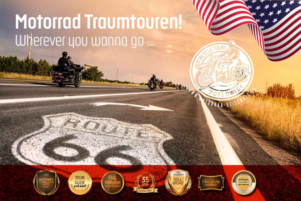 Weltweit Motorrad fahren