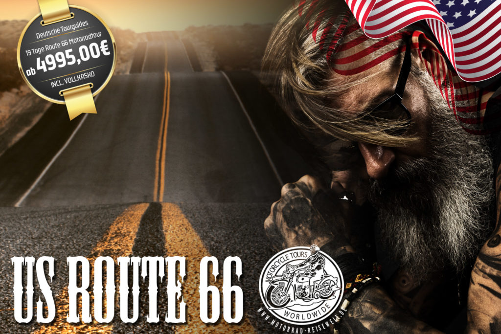 Geführte Motorradtour Route 66